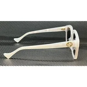 Gucci White Brown Women\'s 55mm Sunglasses Gucci GG1314S 005 Beige/Brown Mirrored Oversized Square  main image 4